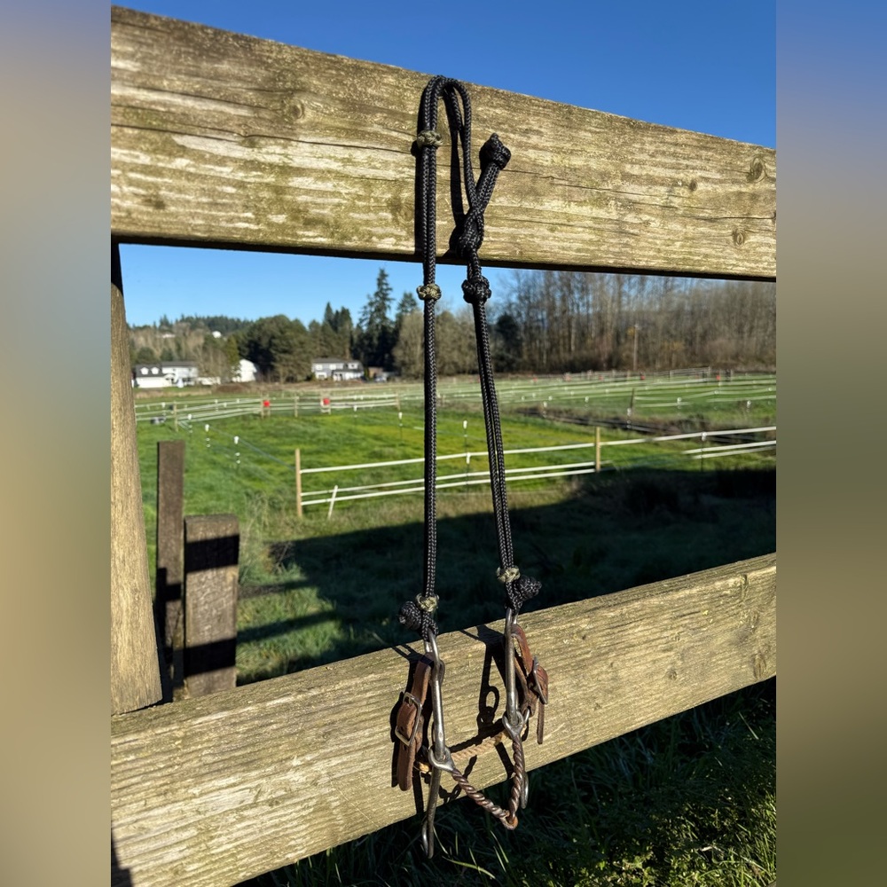 One Ear Rope Headstall/Bridle